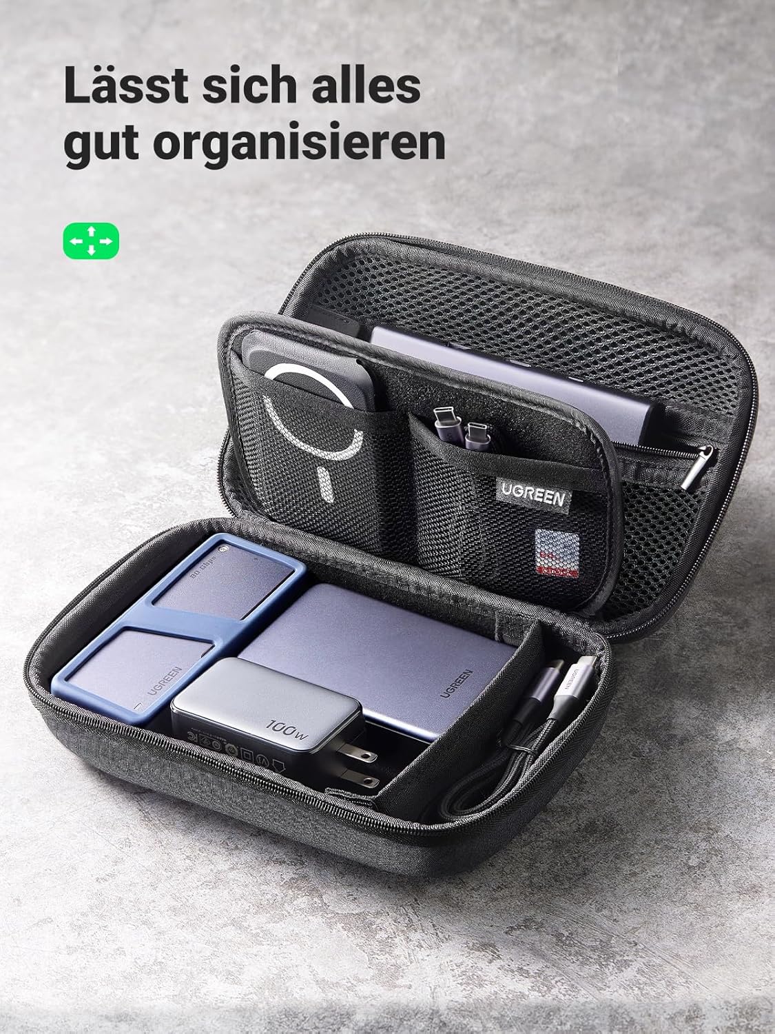 UGREEN Electronic Organiser Bag, Shockproof and Wa... - Afbeelding 5