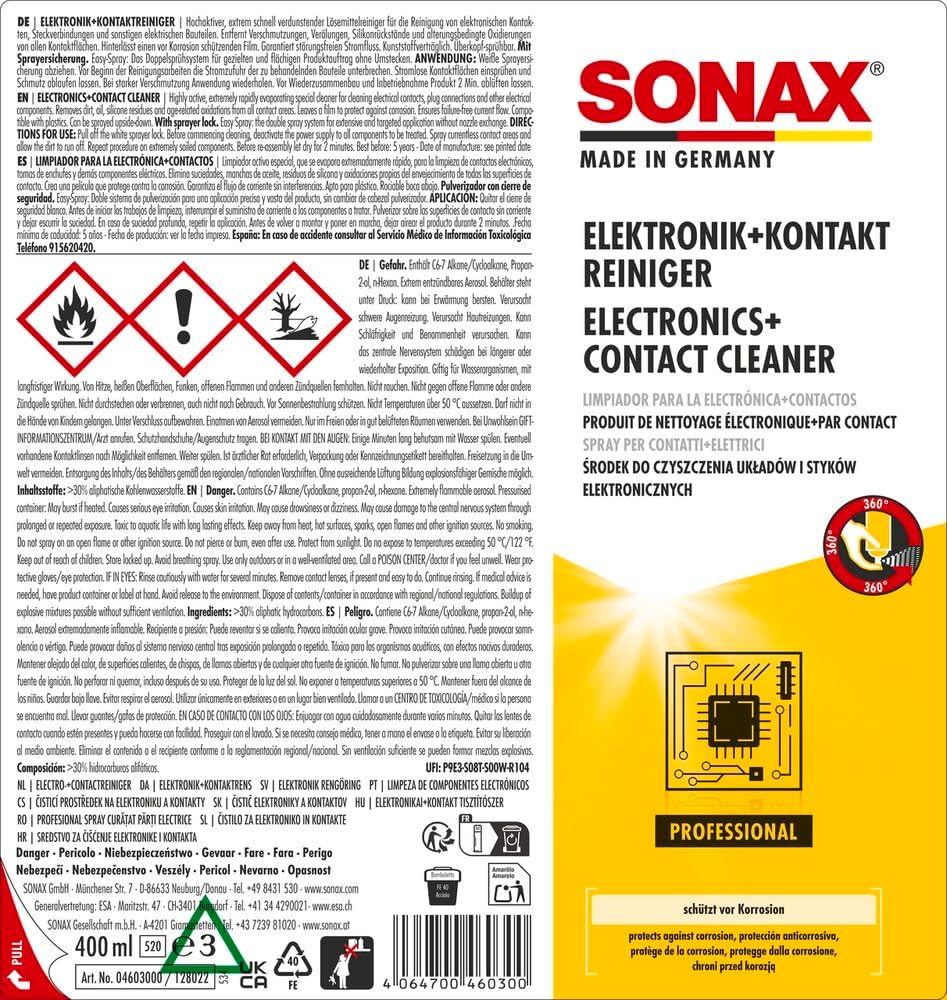 Sonax Electronics + Contact Cleaner with EasySpray... - Afbeelding 3