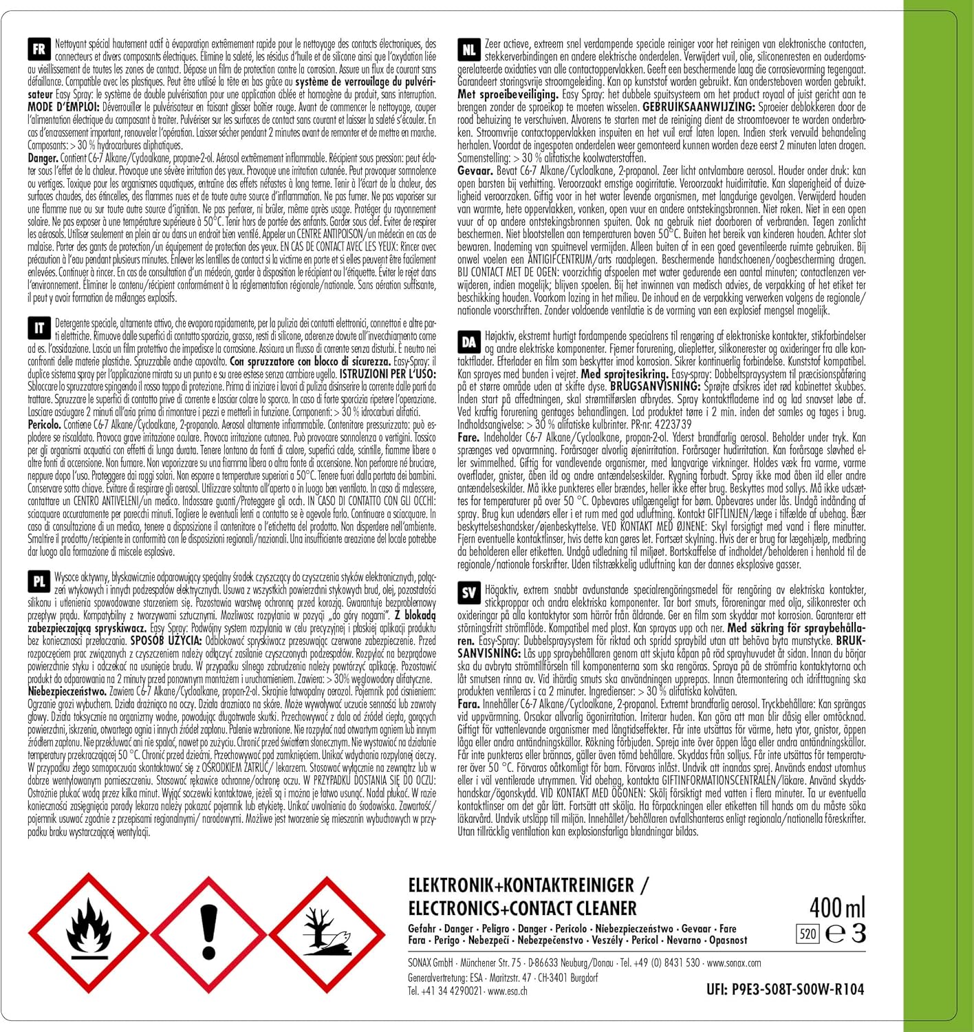 Sonax Electronics + Contact Cleaner with EasySpray... - Afbeelding 4