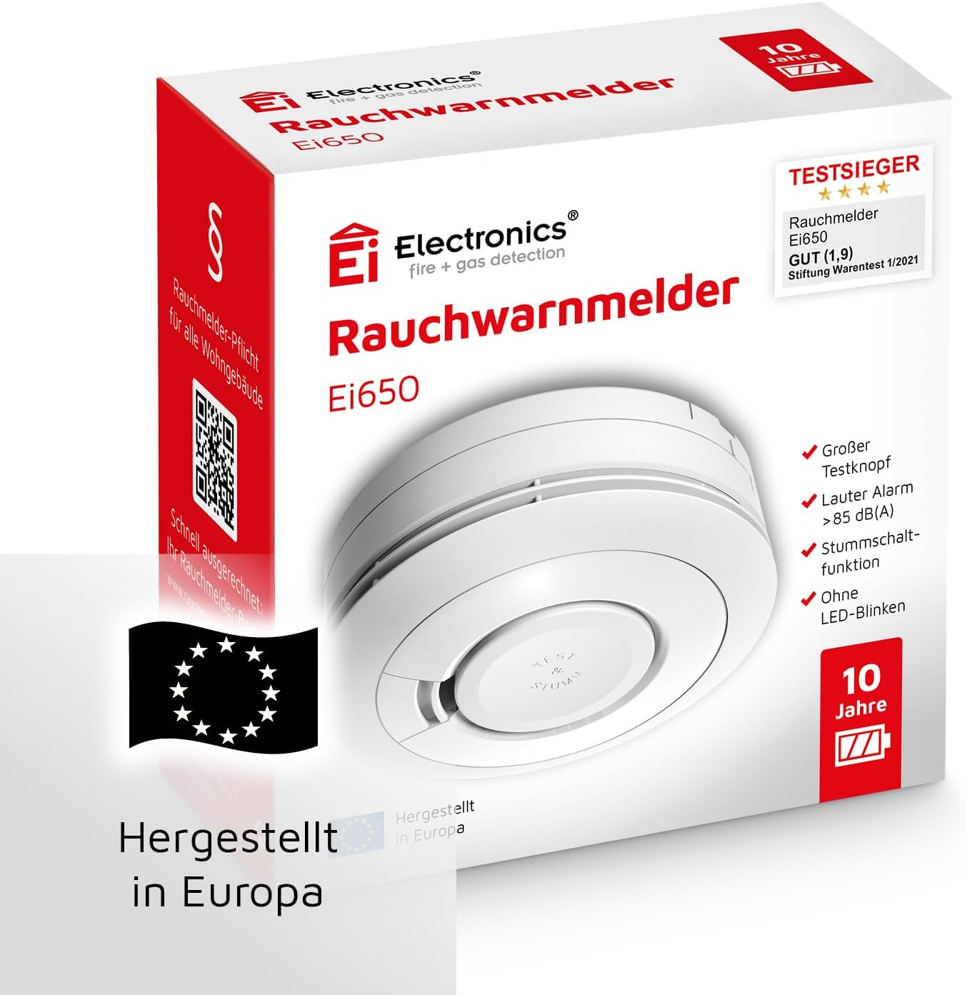 Ei Electronics Ei650 Smoke Detector, Set of 3, Sta... - Afbeelding 7