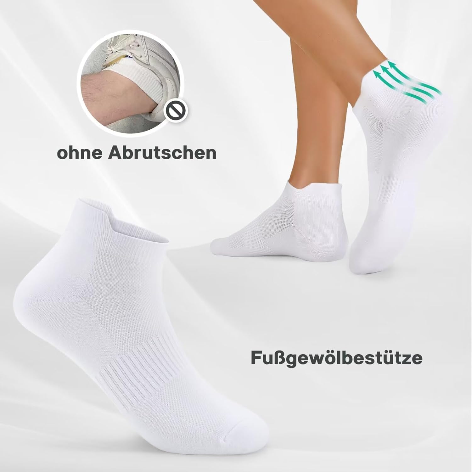 YouShow 10 Pairs of Trainer Socks Men Women Breath... - Afbeelding 5
