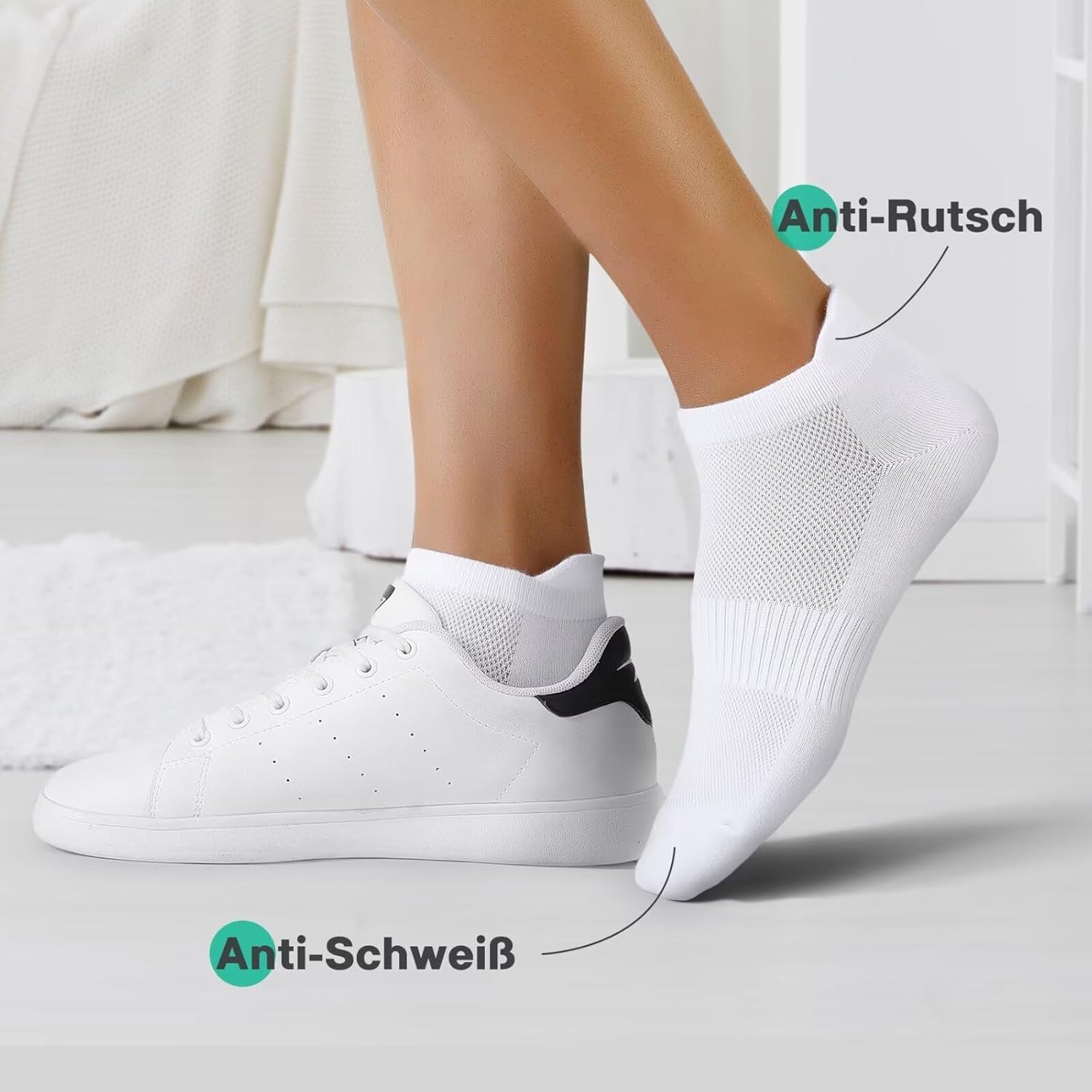 YouShow 10 Pairs of Trainer Socks Men Women Breath... - Afbeelding 7