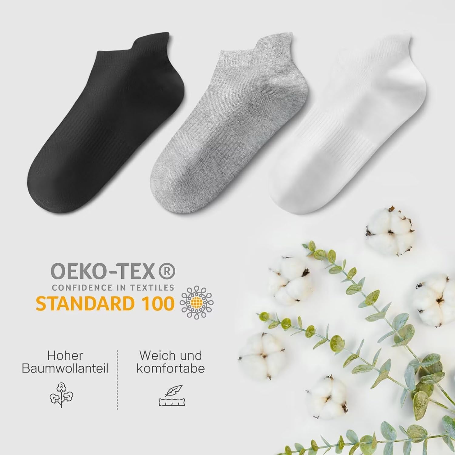 YouShow 10 Pairs of Trainer Socks Men Women Breath... - Afbeelding 6