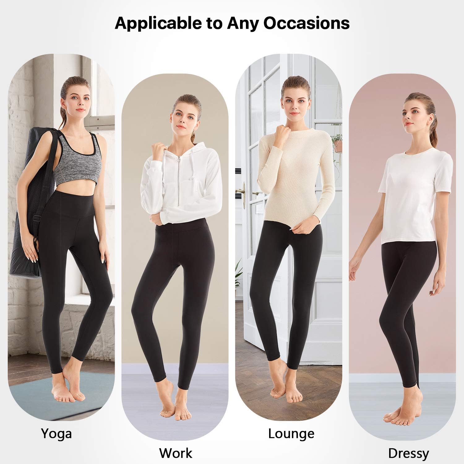 SINOPHANT Leggings Damen High Waist - Blickdicht L... - Afbeelding 6