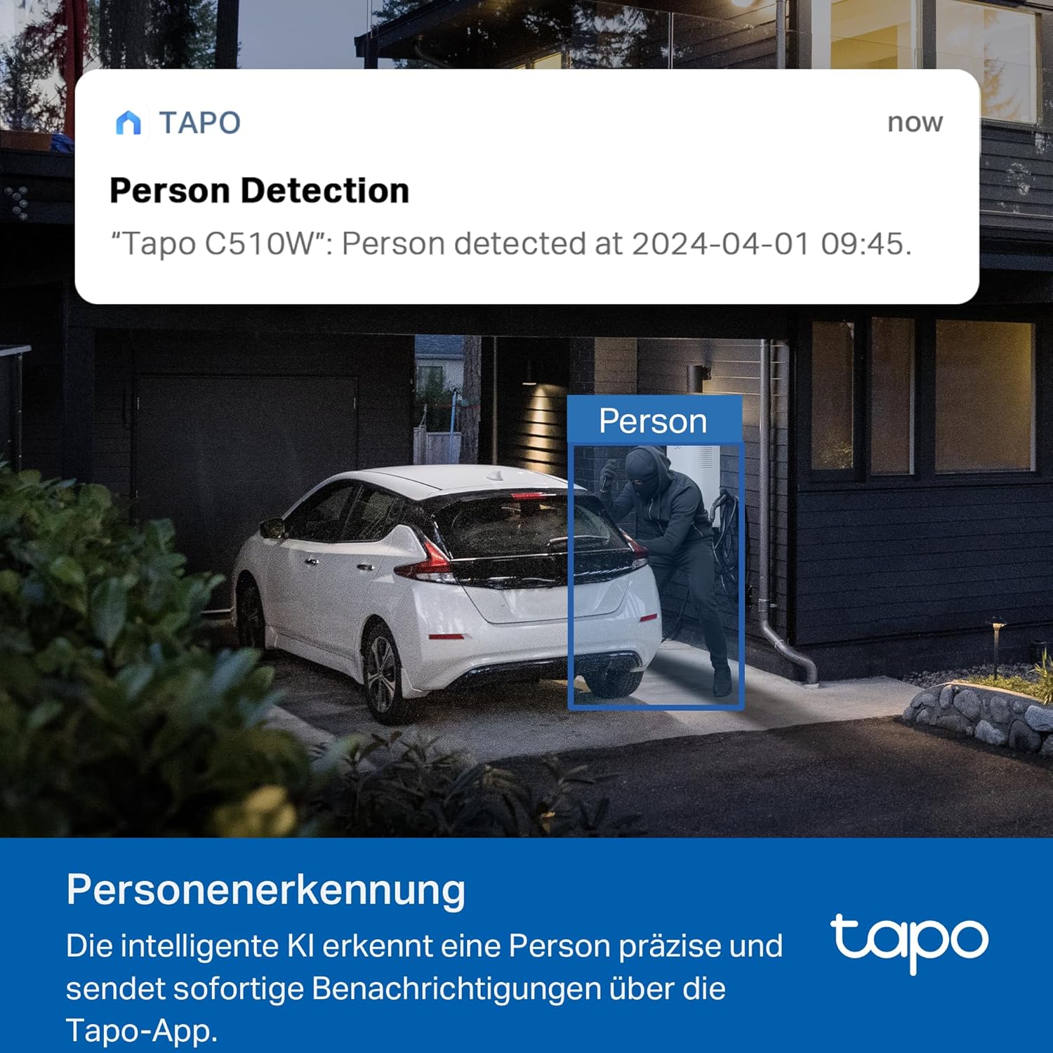 Tapo C51A 2K WLAN Outdoor Surveillance Camera, 360... - Afbeelding 5