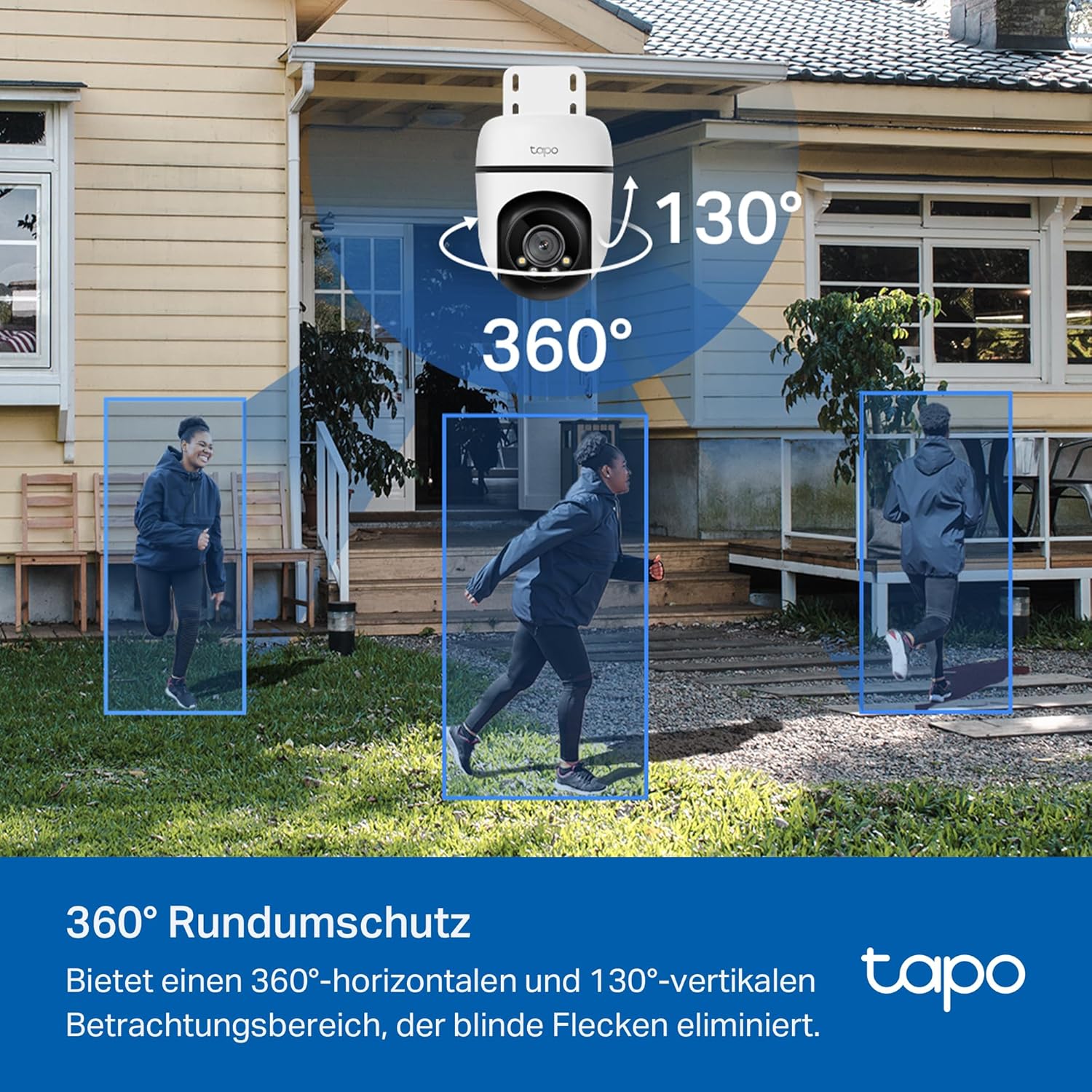 Tapo C51A 2K WLAN Outdoor Surveillance Camera, 360... - Afbeelding 4