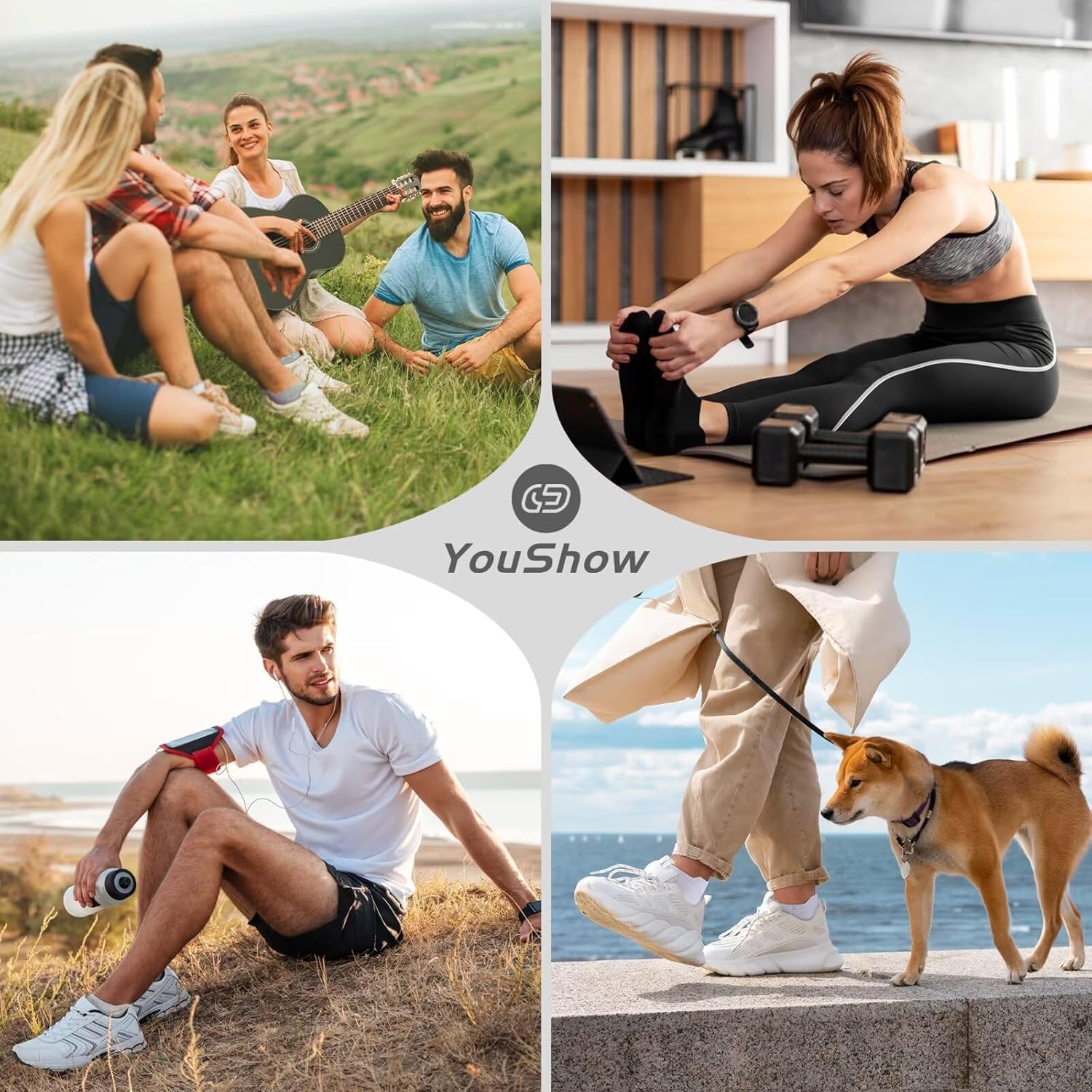 YouShow 10 Pairs of Trainer Socks Men Women Breath... - Afbeelding 3