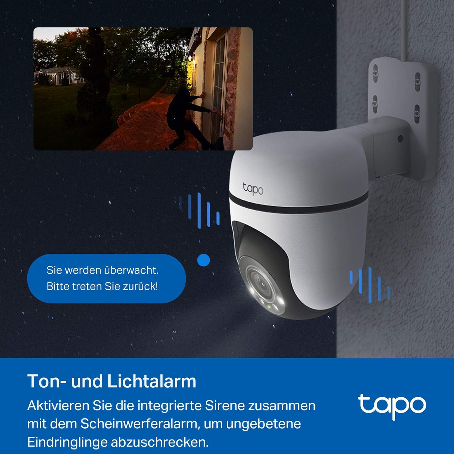 Tapo C51A 2K WLAN Outdoor Surveillance Camera, 360... - Afbeelding 7
