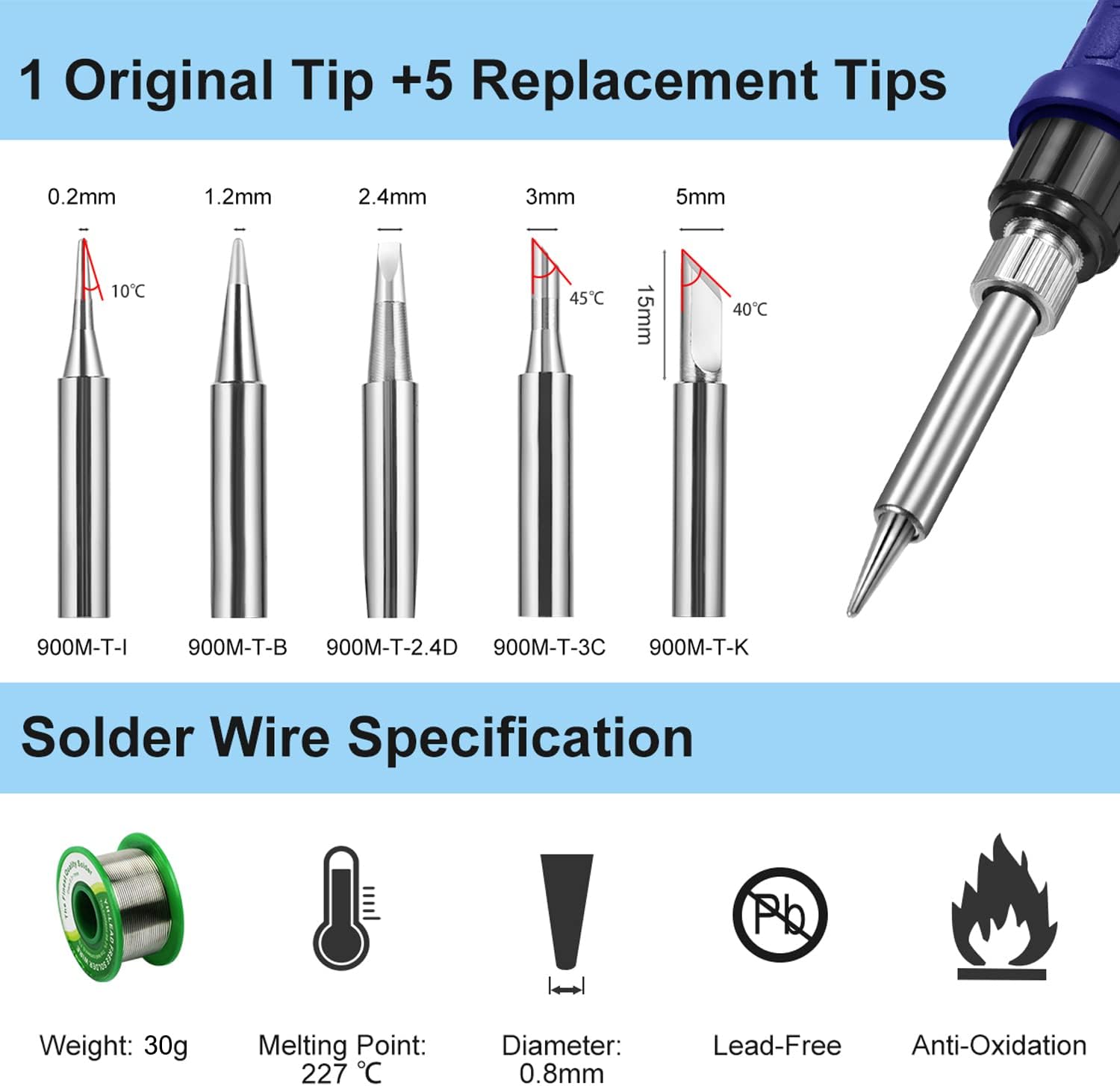 Soldering Station, Preciva Hot Air Soldering Stati... - Afbeelding 7