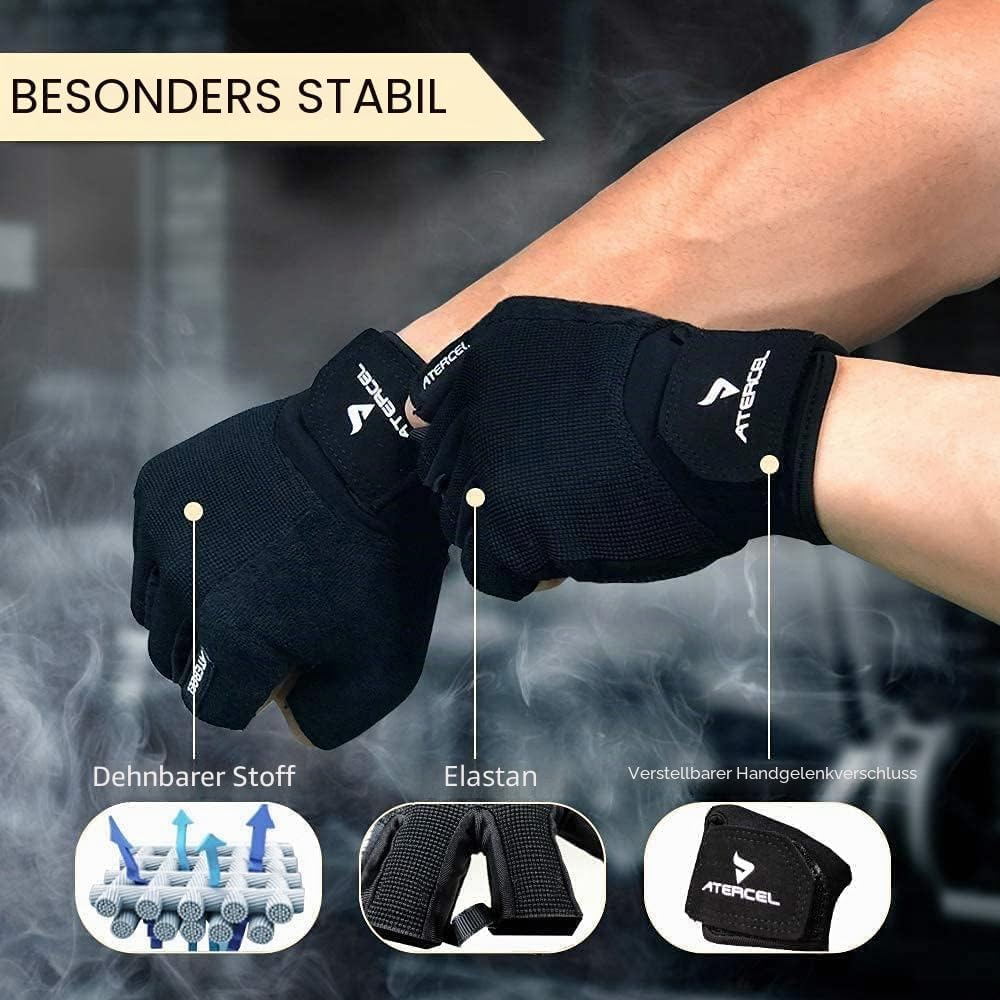 Atercel Fitness Gloves Weight Lifting Gloves for C... - Afbeelding 3