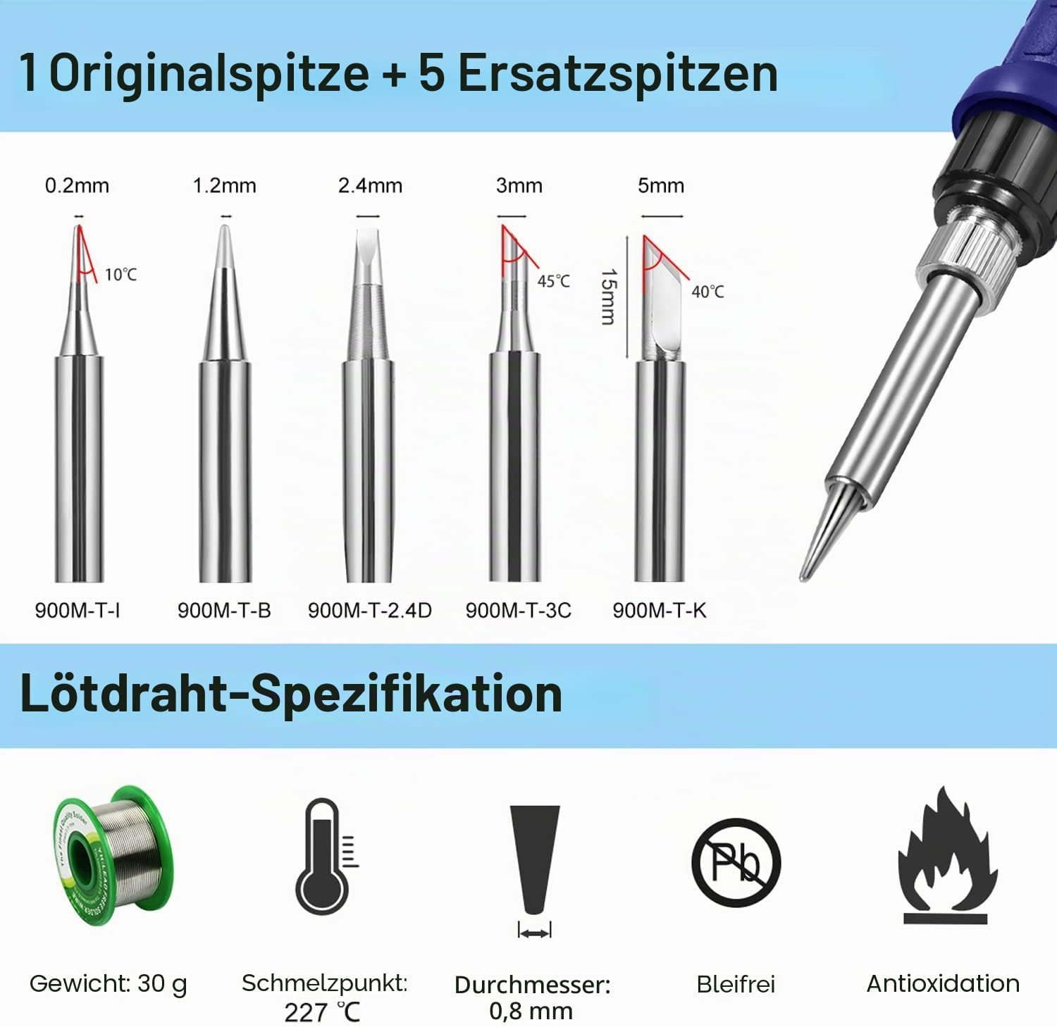 Preciva 8786D Hot Air Soldering Station with LED D... - Afbeelding 7