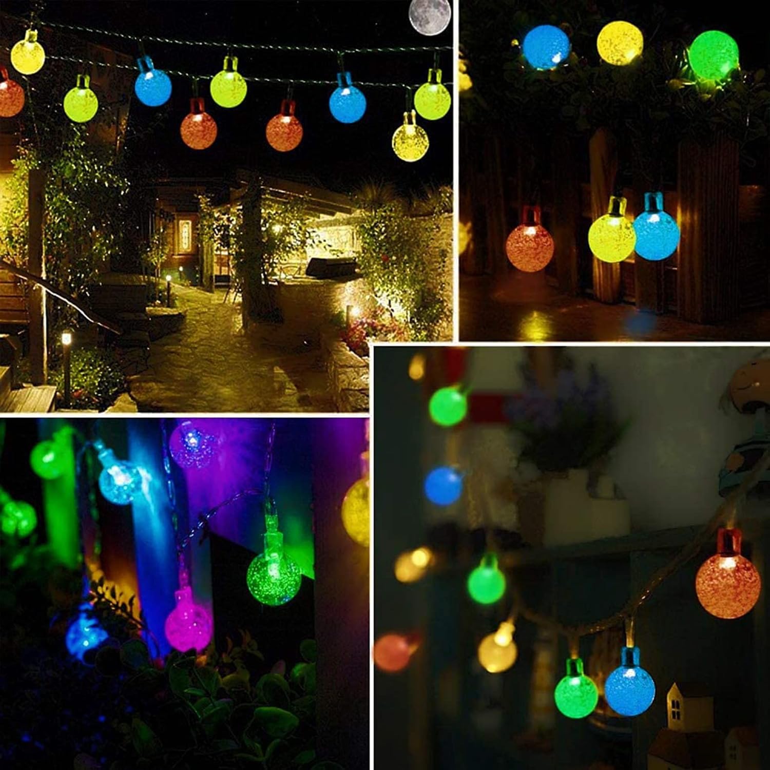 Solar Outdoor Fairy Lights, Weatherproof, 50 LED F... - Afbeelding 3