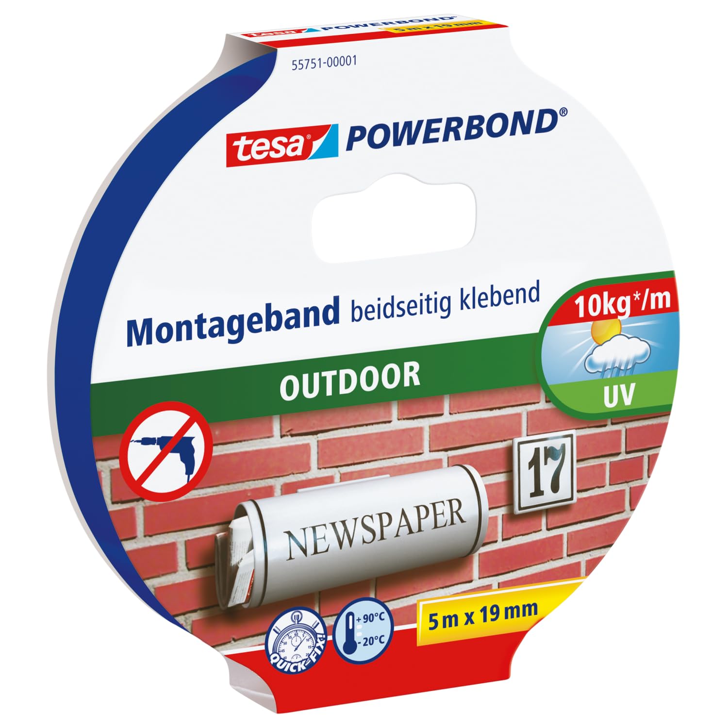tesa Powerbond Outdoor – Double Sided Outdoor Moun... - Afbeelding 2