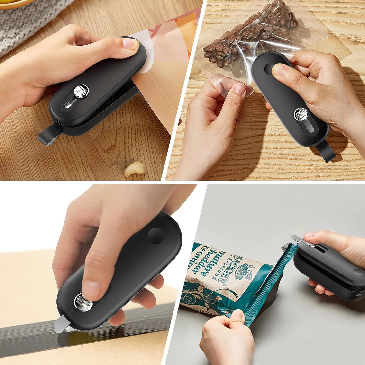 ODSD Mini Film Sealer 2-in-1 Bag Sealer with Cutte... - Afbeelding 9
