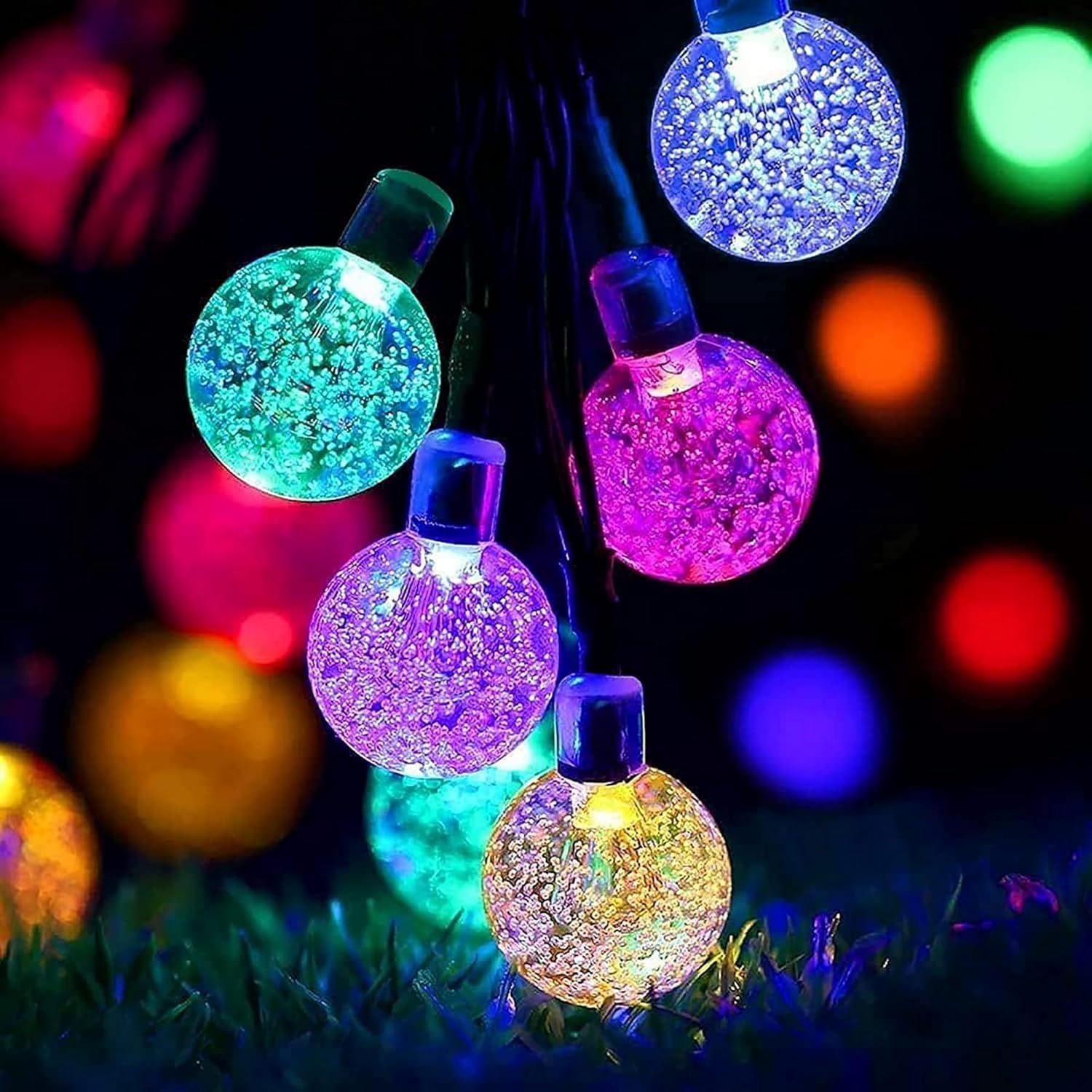 Solar Outdoor Fairy Lights, Weatherproof, 50 LED F... - Afbeelding 2