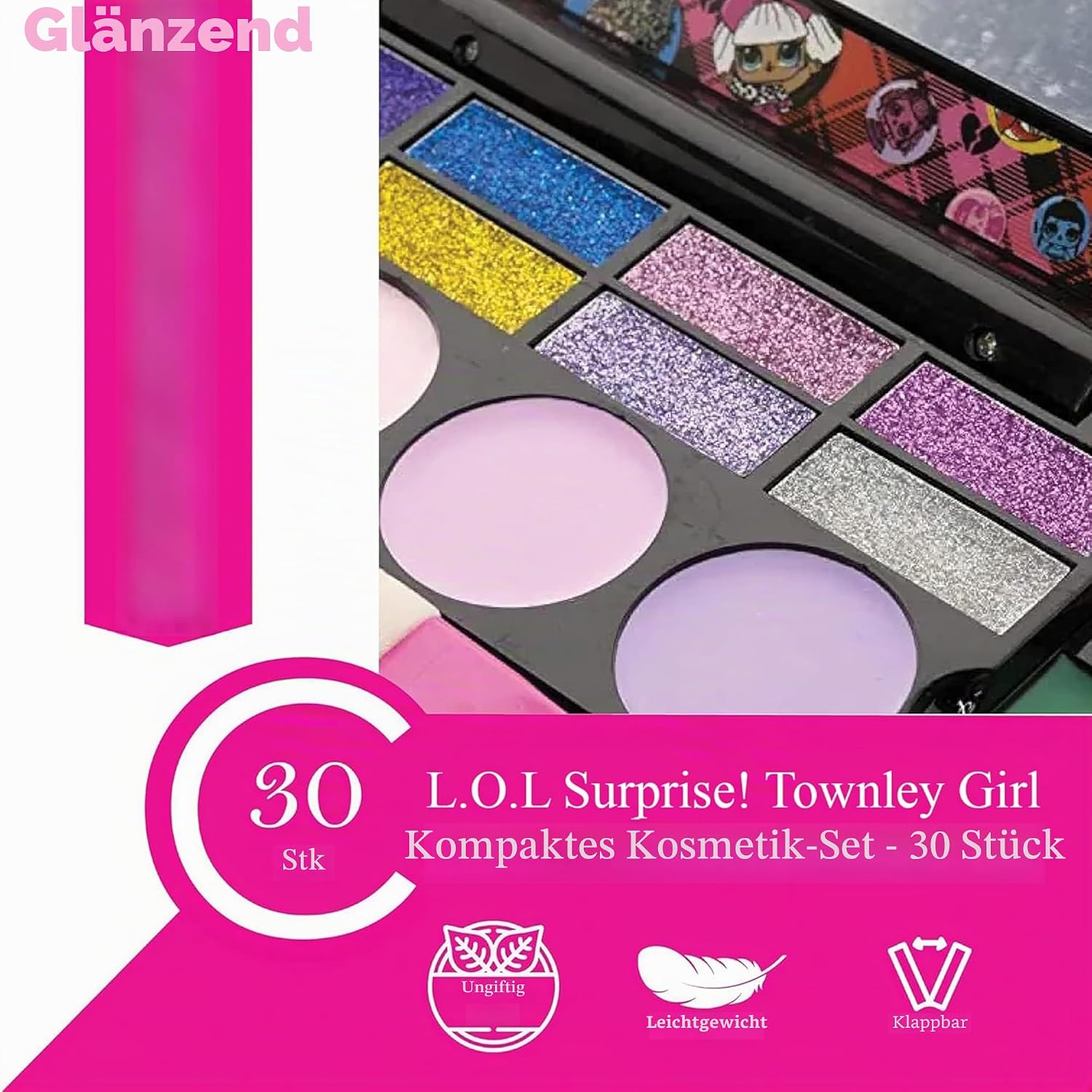 Townley Girl LOL Surprise Cosmetic Compact Set wit... - Afbeelding 5