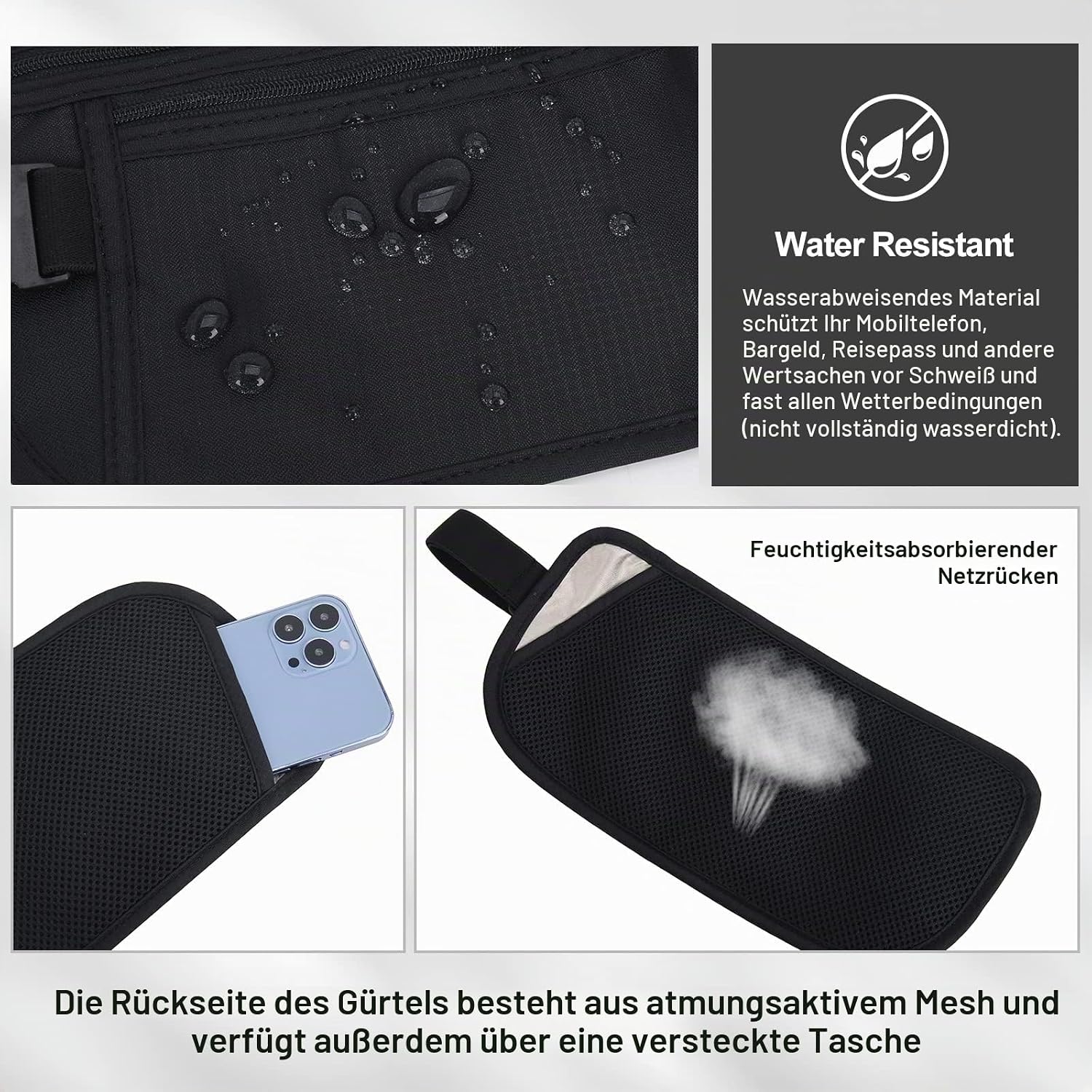 Money Belt for Men and Women, The Bum Bag for Trav... - Afbeelding 4