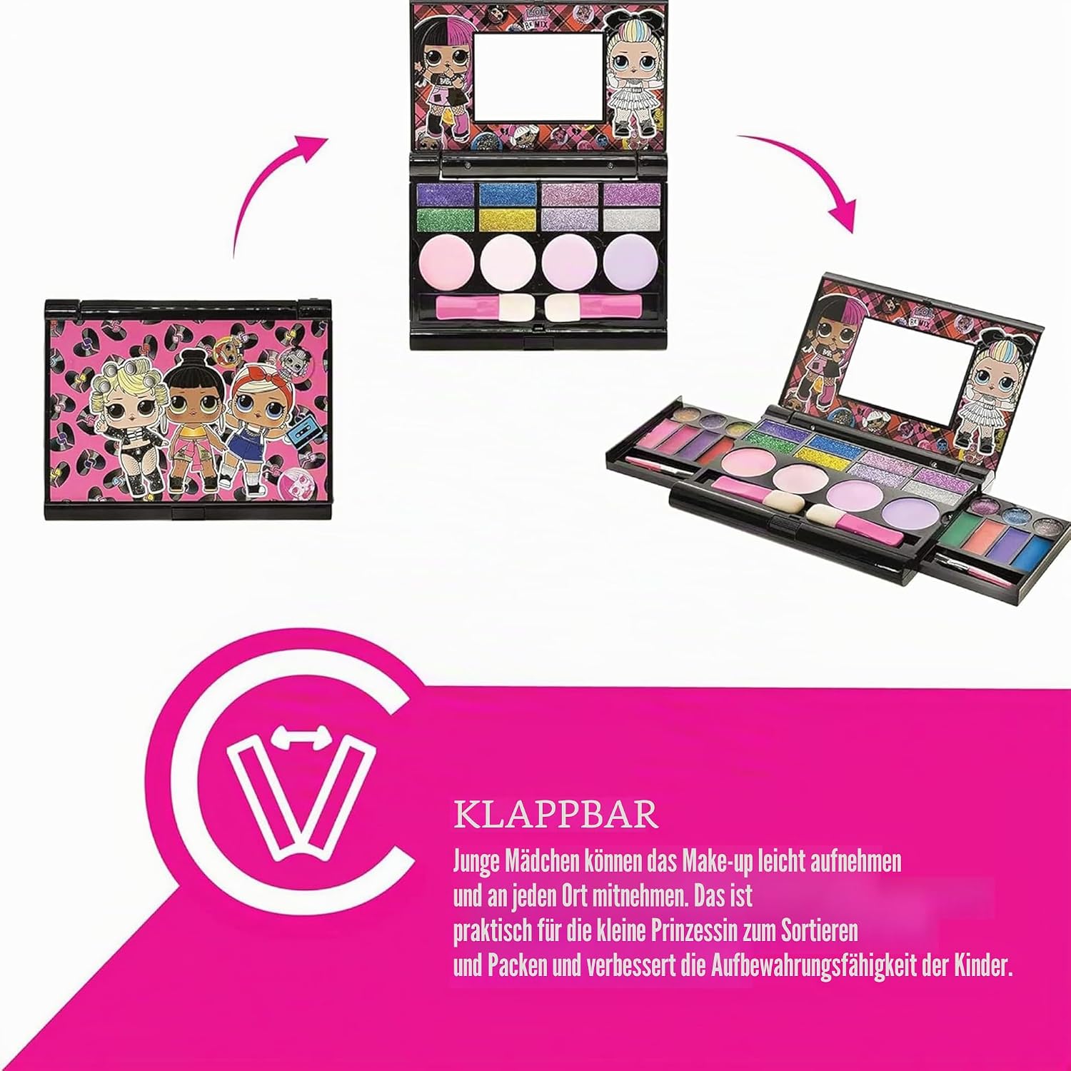 Townley Girl LOL Surprise Cosmetic Compact Set wit... - Afbeelding 4