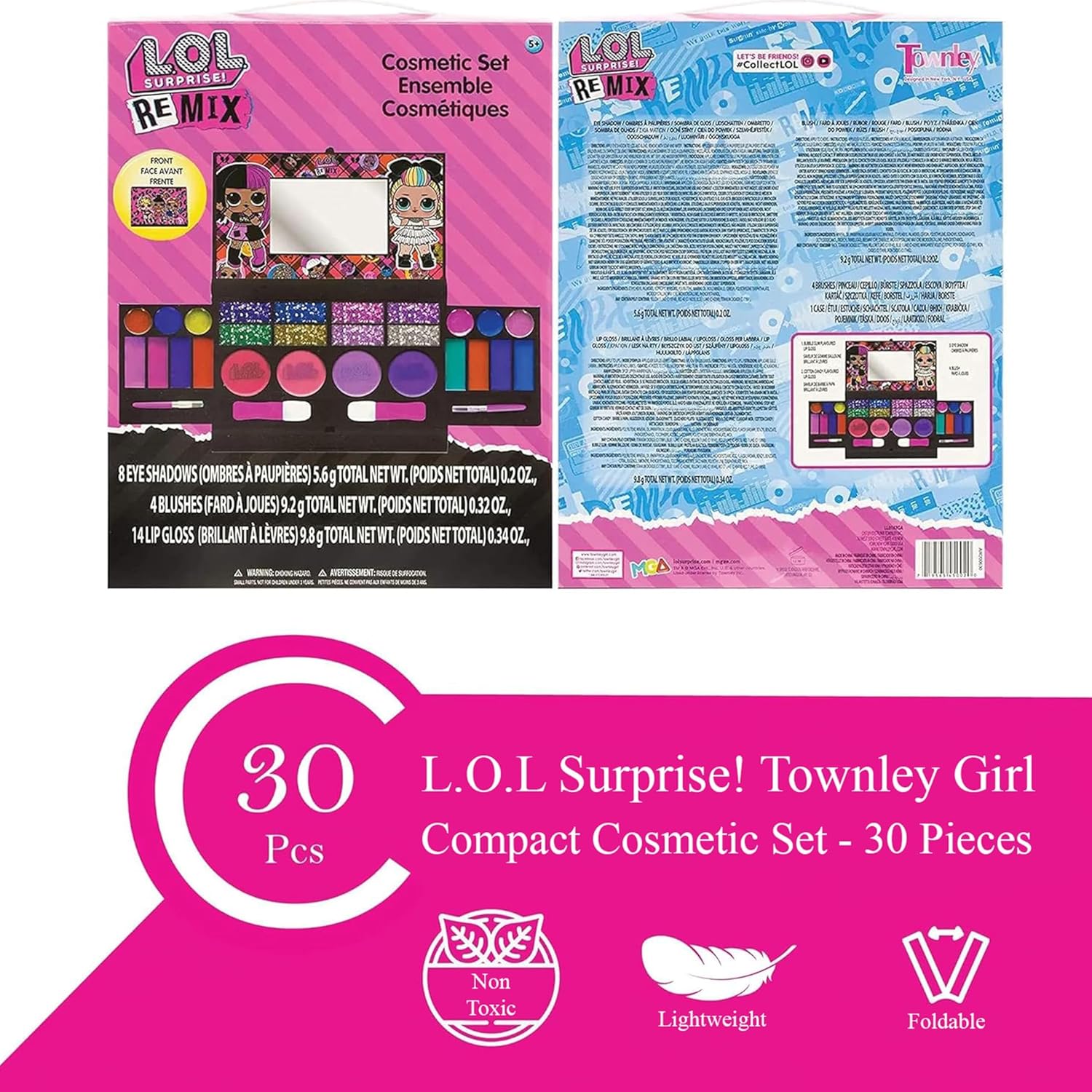 Townley Girl LOL Surprise Cosmetic Compact Set wit... - Afbeelding 9