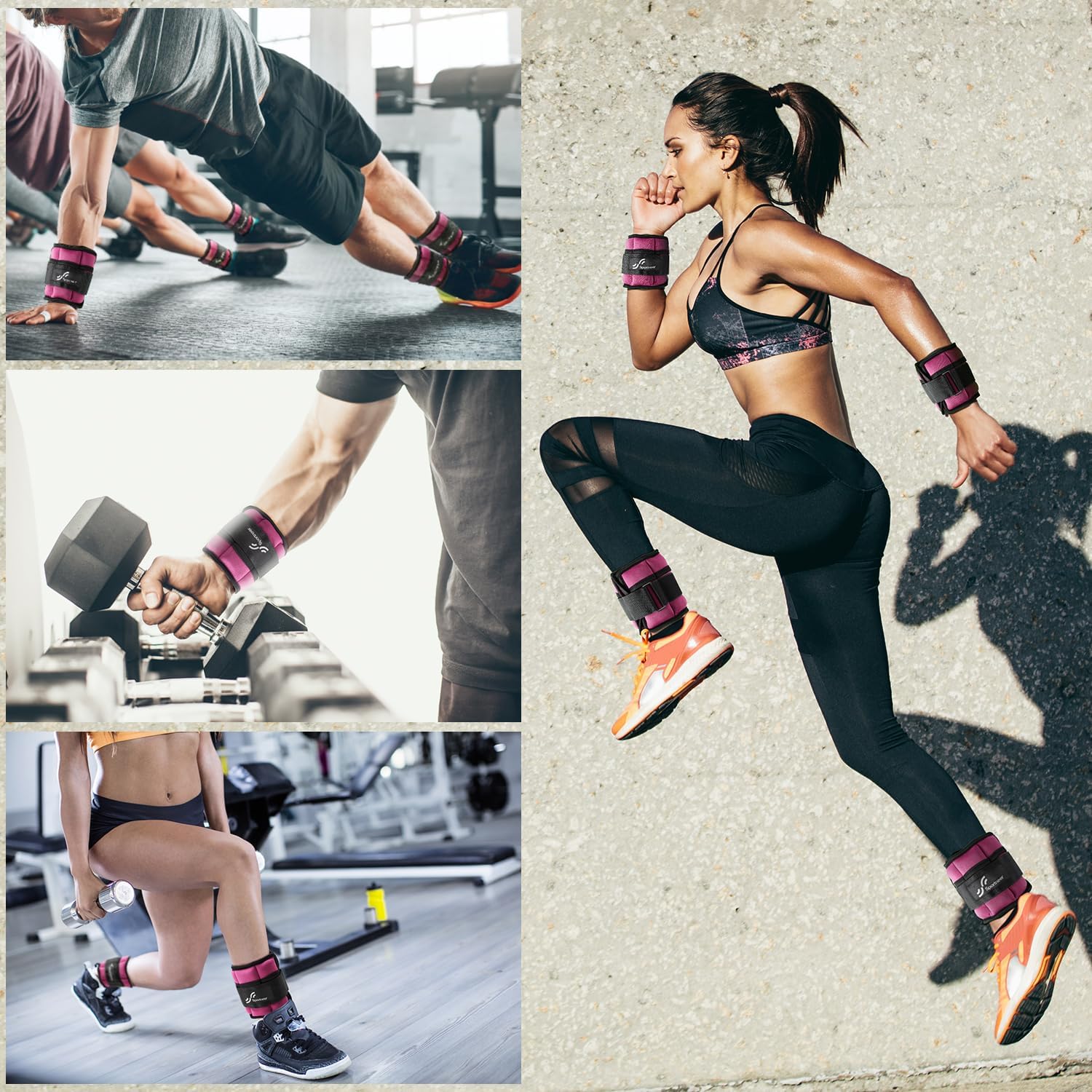 Sportneer Adjustable Ankle Weights:1 Pair 2/4/6/8/... - Afbeelding 10