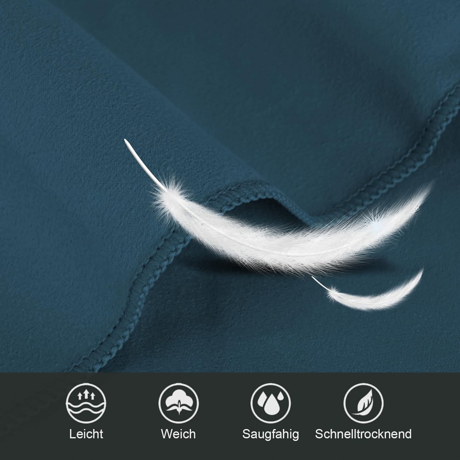 Microfibre Towel Set of 3 - Large 200 x 100 cm and... - Afbeelding 3