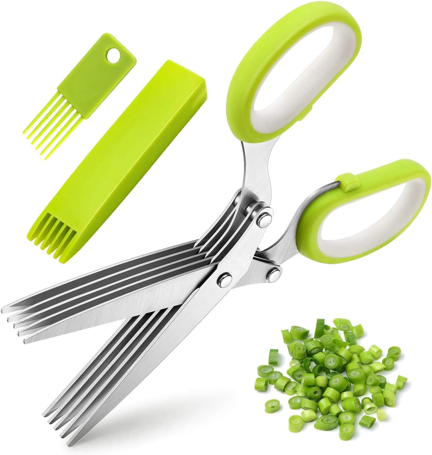 Three Piece Kitchen Herb Scissors Stainless Steel ... - Afbeelding 2