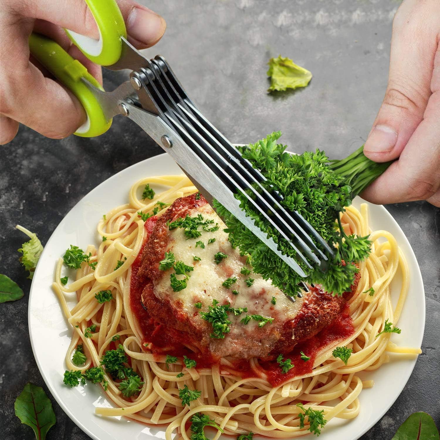 Three Piece Kitchen Herb Scissors Stainless Steel ... - Afbeelding 3