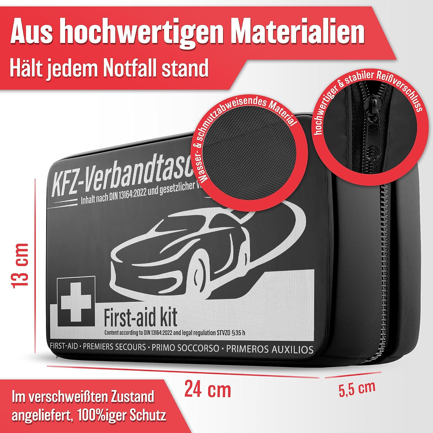 HELDENWERK Car First Aid Bag According to Current ... - Afbeelding 7