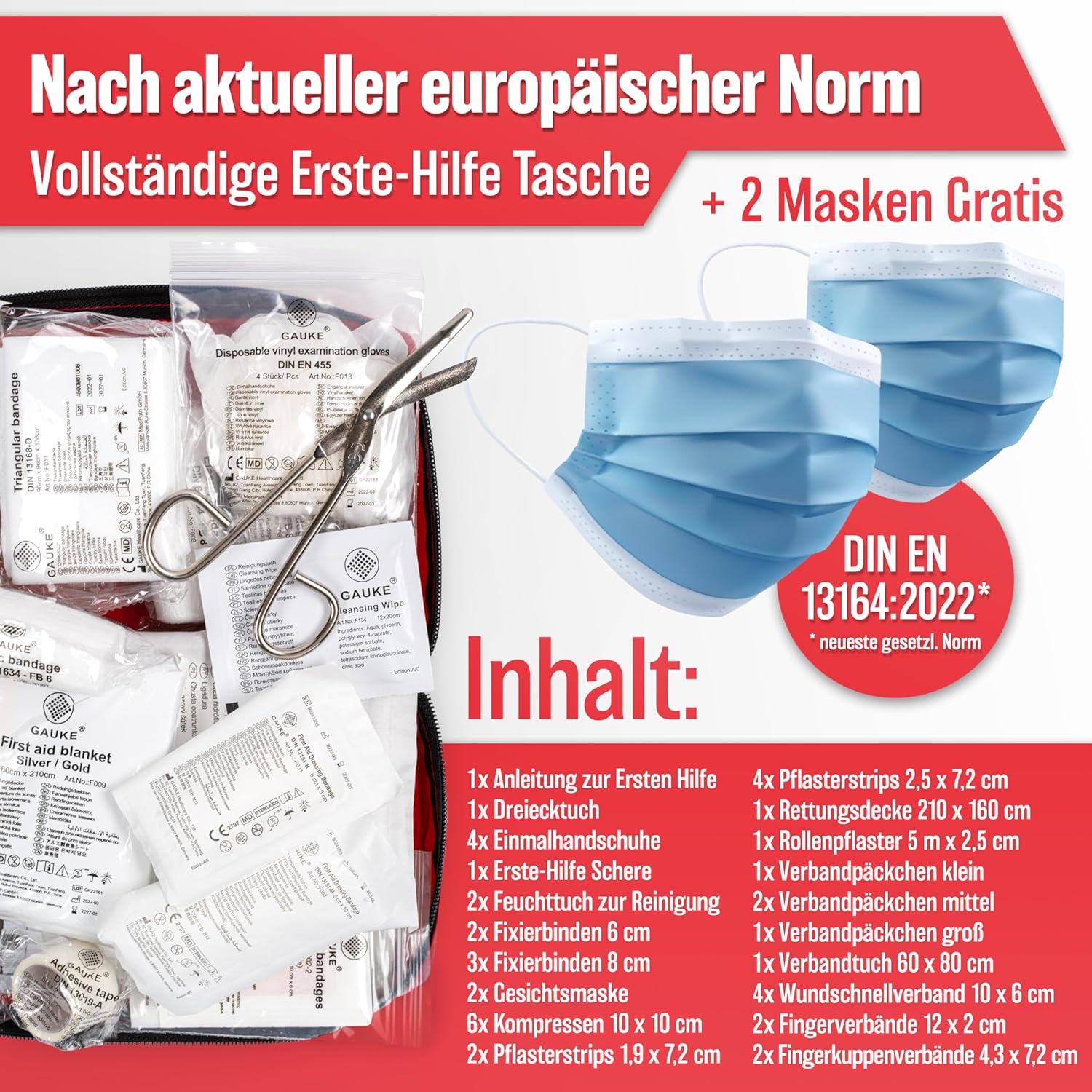 HELDENWERK Car First Aid Bag According to Current ... - Afbeelding 3