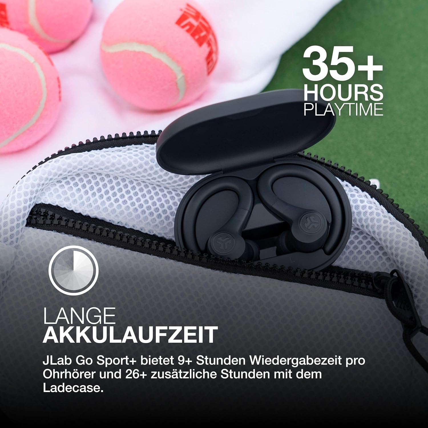 JLab Go Air Sport+ Bluetooth Sport Headphones - In... - Afbeelding 3