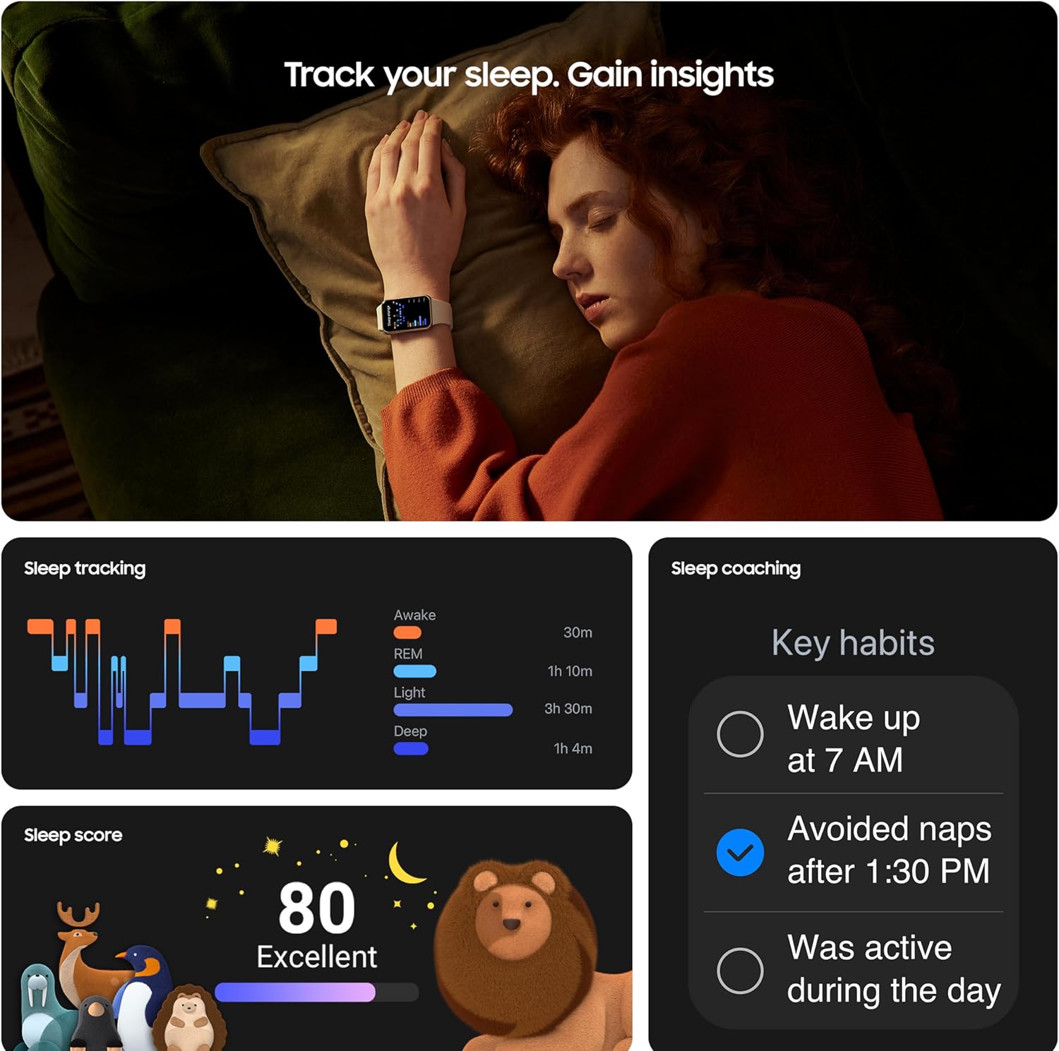 Samsung Galaxy Fit3, Grey | Fitness Tracker for An... - Afbeelding 7